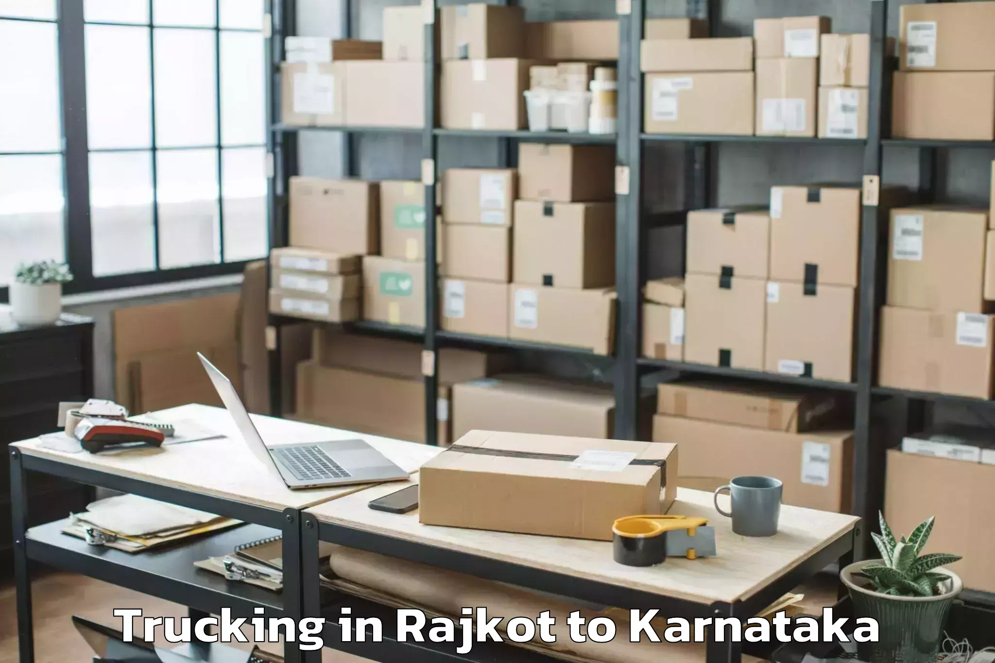 Easy Rajkot to Hosangadi Trucking Booking